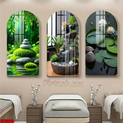 File in trần File tranh vòm spa kiểu mới SPA5640 (bản gốc) đại dương