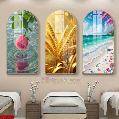 Tải file File tranh vòm spa kiểu mới SPA5663 (PSD) cho in tranh kính