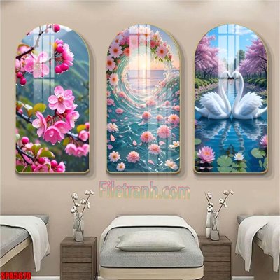 Tải file File tranh vòm spa kiểu mới SPA5670 (ảnh gốc) in gạch 3D