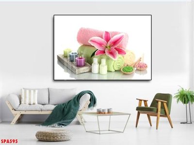 File tranh Tranh trang trí Spa SPA595 (bản gốc) in lụa dán tường