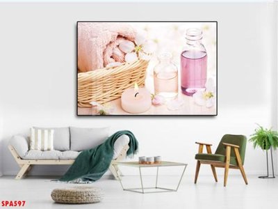 File in trần Tranh trang trí Spa SPA597 (bản gốc) hoa văn