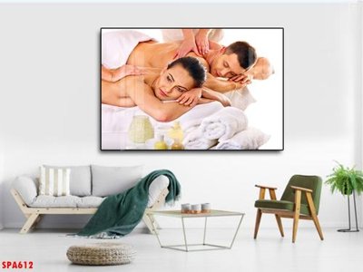 File gốc Tranh trang trí Spa SPA612 (in tráng gương) sang trọng