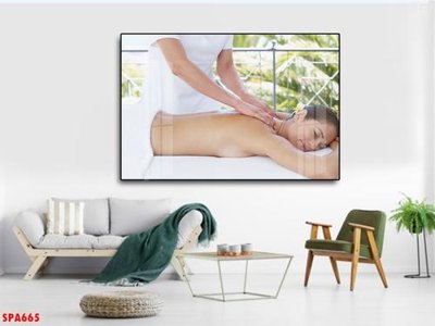 Tải file gốc in lụa Tranh trang trí Spa SPA665 siêu nét