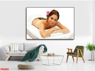 File gốc Tranh trang trí Spa SPA688 (in lụa) tranh phong thủy