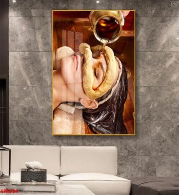 File in trần Tranh trang trí Spa SPA734 (file gốc) xuyên sáng