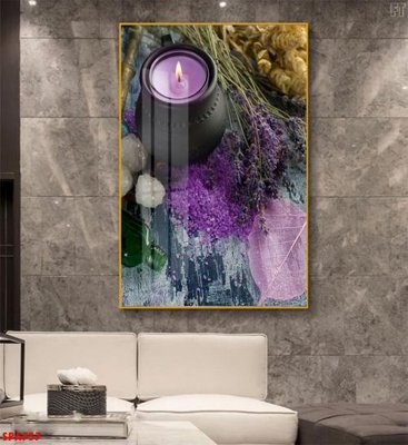 File in lụa Tranh trang trí Spa SPA757 (hoa văn) Tranh trang trí Spa SPA757