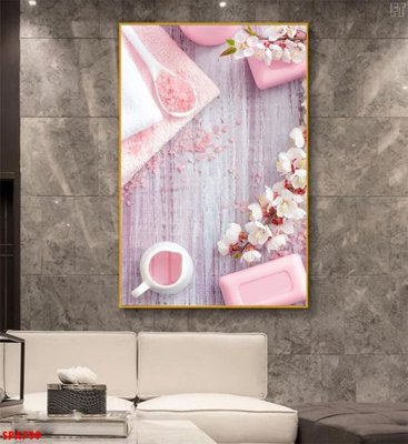 File tranh Tranh trang trí Spa SPA799 (bản gốc) in lụa dán tường