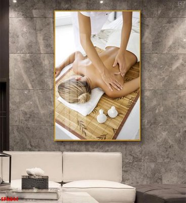 File in trần Tranh trang trí Spa SPA841 (bản gốc) đại dương