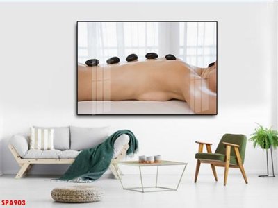 Hình ảnh file gốc in lụa Tranh trang trí Spa SPA903