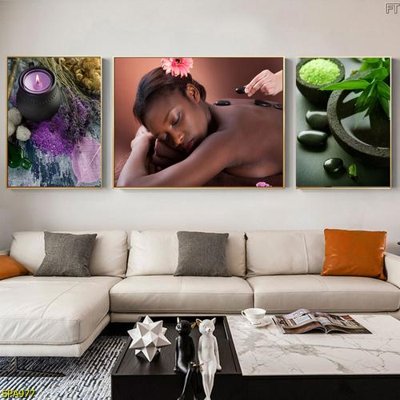 File in trần Tranh trang trí Spa SPA977 (bản gốc) bầu trời