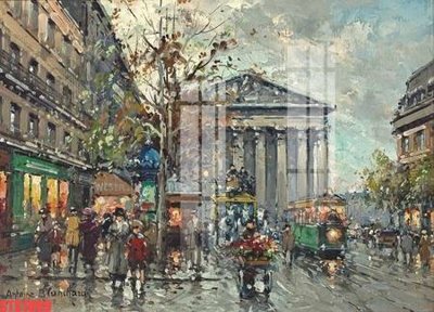 File gốc in mica Tranh sơn dầu phương tây tổng hợp STS1009 chất lượng