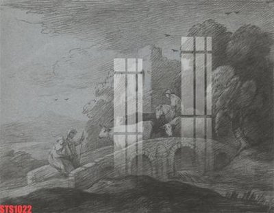 Download file Tranh sơn dầu phương tây tổng hợp STS1022 (gốc) in mica bàn thờ