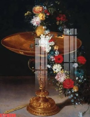 Ảnh gốc Tranh sơn dầu phương tây tổng hợp STS10299 (độ nét cao) in mica