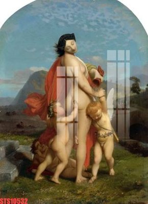 File gốc Tranh sơn dầu phương tây tổng hợp STS10532 (AI/EPS) cho in ấn