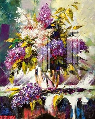 File in lụa Tranh sơn dầu phương tây tổng hợp STS10951 (chất lượng cao) Tranh sơn dầu phương tây tổng hợp STS10951