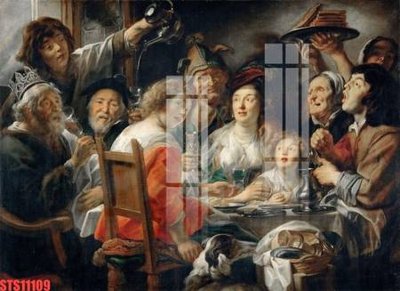 File tranh Tranh sơn dầu phương tây tổng hợp STS11109 (bản gốc) in lụa 5D