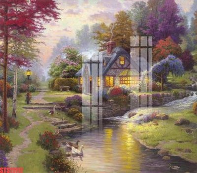 Download file gốc Tranh sơn dầu phương tây tổng hợp STS11117 (in mica) trang trí