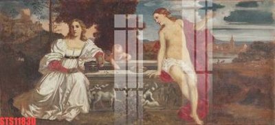 Download file Tranh sơn dầu phương tây tổng hợp STS11830 (gốc) in mica đèn LED