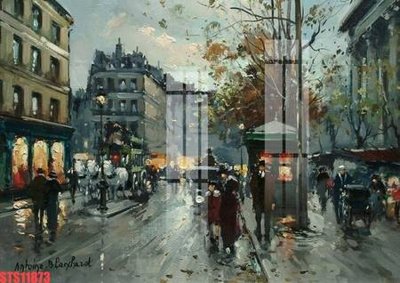 File PSD Tranh sơn dầu phương tây tổng hợp STS11873 (nguyên bản) cho thiết kế