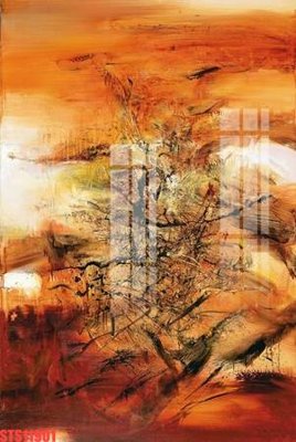 File gốc Tranh sơn dầu phương tây tổng hợp STS11901 (in lụa) họa tiết 3D