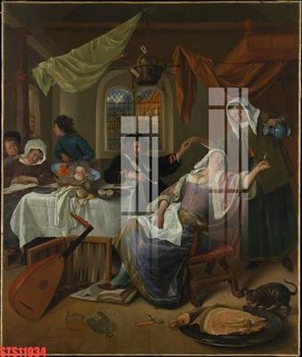 File gốc Tranh sơn dầu phương tây tổng hợp STS11934 (phiên bản chuẩn) để in ấn