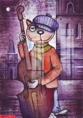 File tranh Tranh sơn dầu phương tây tổng hợp STS11965 (gốc) phong cách tối giản