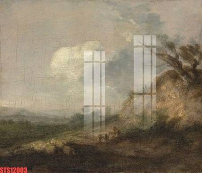 Download file gốc Tranh sơn dầu phương tây tổng hợp STS12003 (in mica) trong suốt