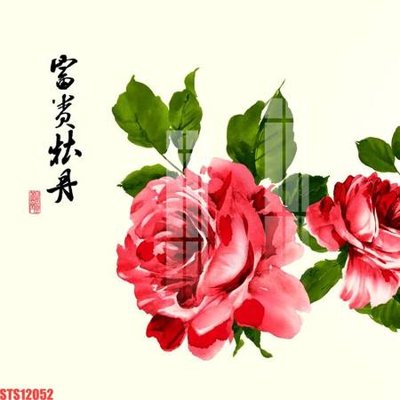 File ảnh Tranh sơn dầu phương tây tổng hợp STS12052 (gốc) in PP, decal