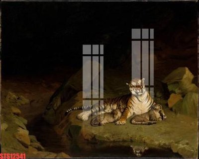 File gốc Tranh sơn dầu phương tây tổng hợp STS12541 (in tráng gương) sang trọng