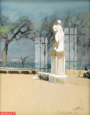 File PSD Tranh sơn dầu phương tây tổng hợp STS12566 (gốc) cho in quảng cáo