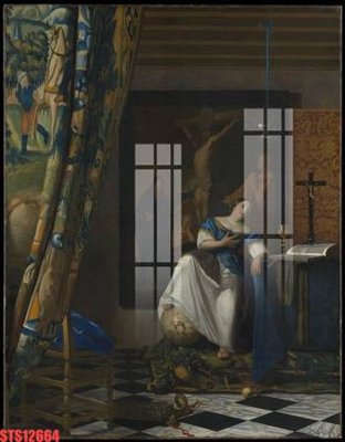 File tranh Tranh sơn dầu phương tây tổng hợp STS12664 (bản gốc) trang trí văn phòng