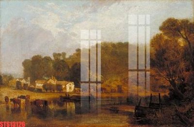 Ảnh gốc Tranh sơn dầu phương tây tổng hợp STS13126 (nét căng) in mica