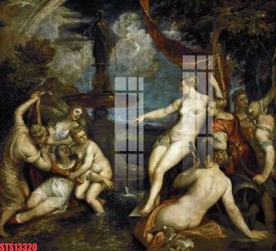 File in ấn cao cấp Tranh sơn dầu phương tây tổng hợp STS13320 (file gốc)