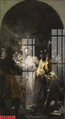 File tranh Tranh sơn dầu phương tây tổng hợp STS13579 (ảnh gốc) in trần nhà