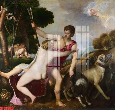 Ảnh gốc file in lụa Tranh sơn dầu phương tây tổng hợp STS1360 chi tiết