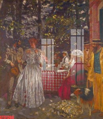 Hình ảnh file gốc in lụa Tranh sơn dầu phương tây tổng hợp STS1366