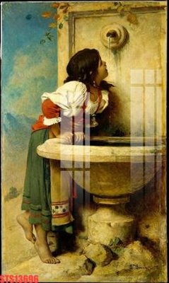 Download file Tranh sơn dầu phương tây tổng hợp STS13696 (gốc) in mica bàn thờ