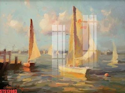 File in trần Tranh sơn dầu phương tây tổng hợp STS13983 (bản gốc) hoa văn