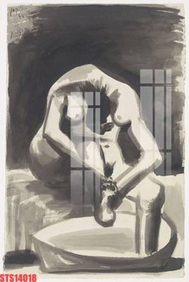 File gốc Tranh sơn dầu phương tây tổng hợp STS14018 (vector) cho in ấn