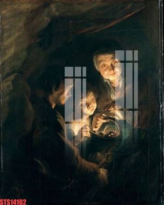 Ảnh gốc Tranh sơn dầu phương tây tổng hợp STS14102 (siêu chi tiết) để in ấn