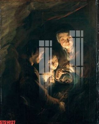 File tranh Tranh sơn dầu phương tây tổng hợp STS14127 (gốc) chủ đề trừu tượng