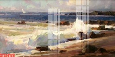 Download file Tranh sơn dầu phương tây tổng hợp STS14128 (gốc) in mica đèn LED