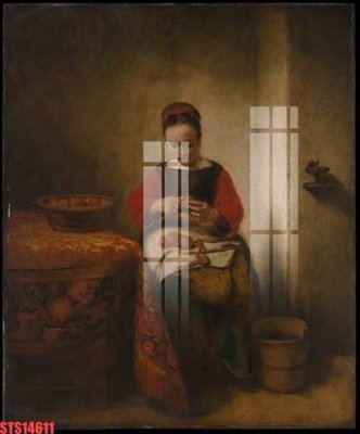 File gốc Tranh sơn dầu phương tây tổng hợp STS14611 (in mica) trang trí