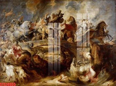 File tranh Tranh sơn dầu phương tây tổng hợp STS14955 (bản gốc) treo phòng ăn