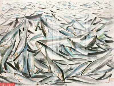 Ảnh gốc file in lụa Tranh sơn dầu phương tây tổng hợp STS15105 chi tiết