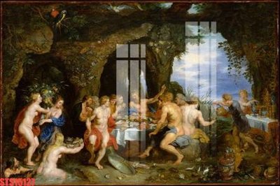 File in ấn Tranh sơn dầu phương tây tổng hợp STS15127 (bản gốc) từ file gốc