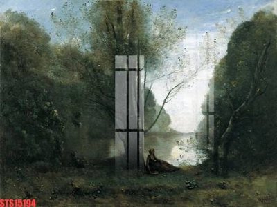 Ảnh gốc Tranh sơn dầu phương tây tổng hợp STS15194 (độ nét cao) in tráng gương