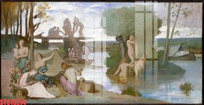 Tải file Tranh sơn dầu phương tây tổng hợp STS15274 (gốc) làm tranh treo tường