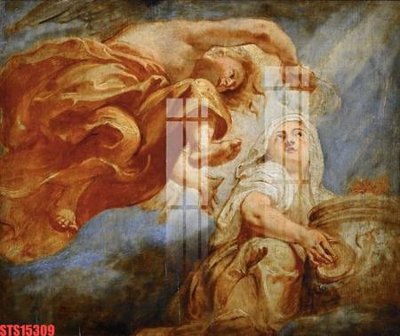 File in trần Tranh sơn dầu phương tây tổng hợp STS15309 (bản gốc) bầu trời