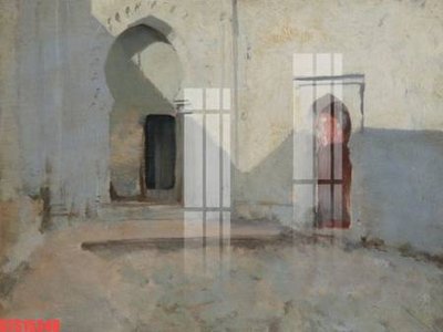 File tranh Tranh sơn dầu phương tây tổng hợp STS15348 (bản gốc) treo phòng ăn